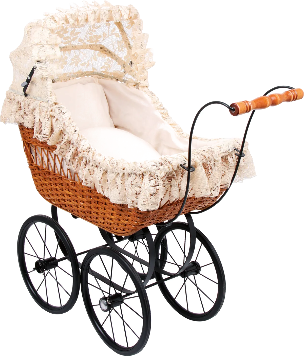 small foot Toy Pram in Rattan, Cornelia - image 1