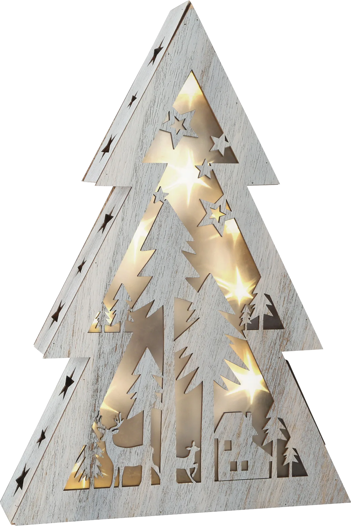 small foot Christmas Tree with Lights, Shabby Chic/Small - image 1