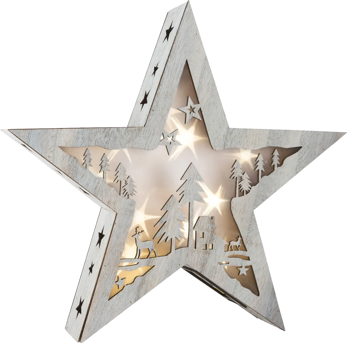 small foot Star with Lights, Shabby Chic/Large - image 1