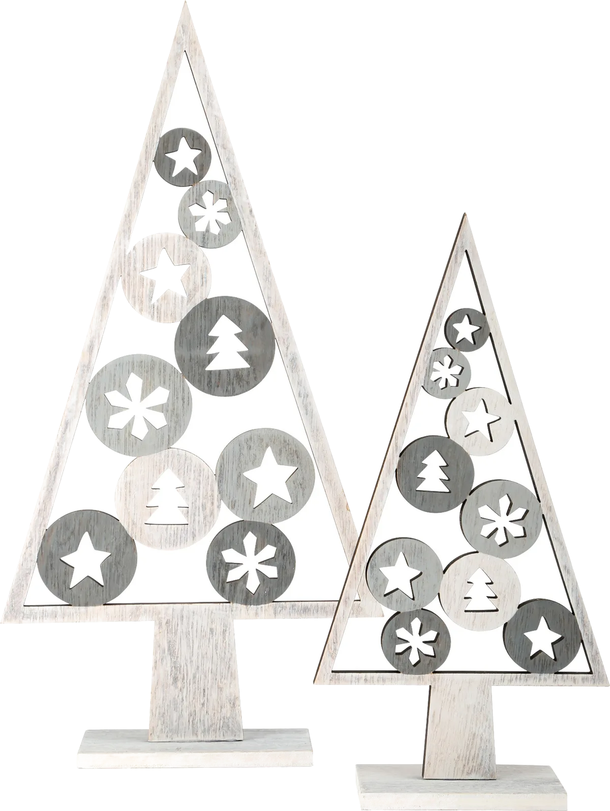 small foot Decorative Christmas Tree (2 pcs), Shabby Chic - image 1