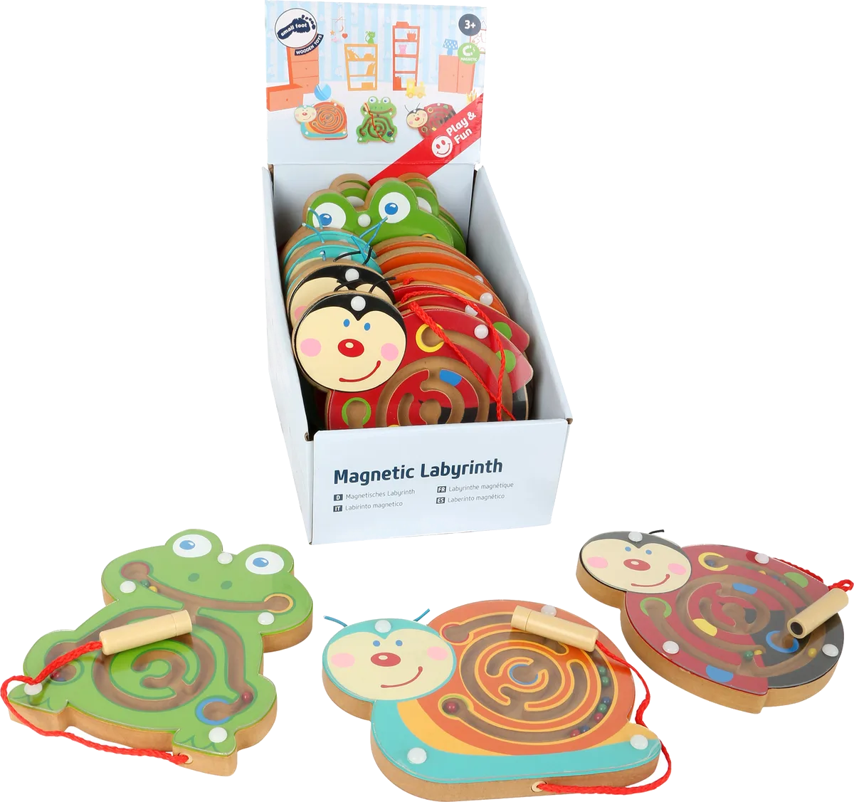 small foot Display Labyrinth with Magnet (12 pcs), Animals - image 1