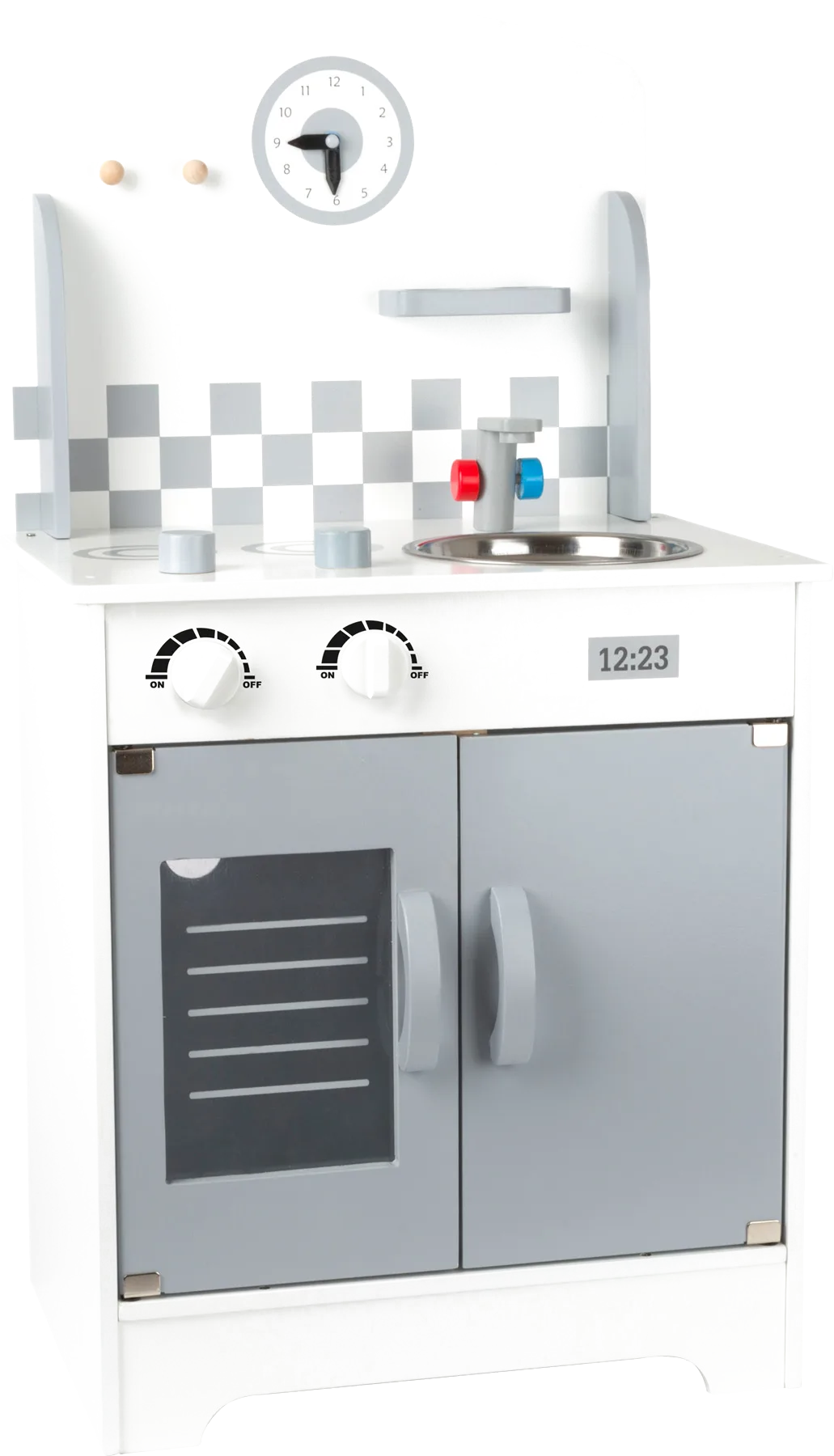 small foot Pretend Kitchen with Wall Clock - image 1