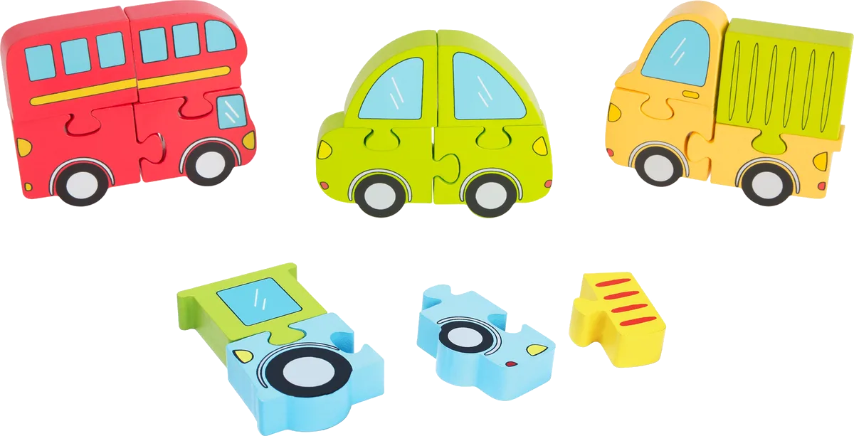 small foot 3D Puzzle (4pcs), Vehicles - image 1