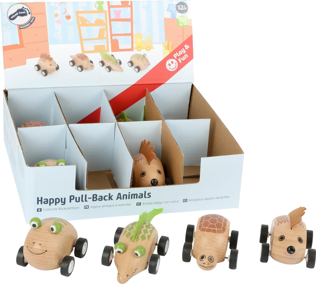 Legler Display Happy Pull-back Animals (8 pcs) - image 1