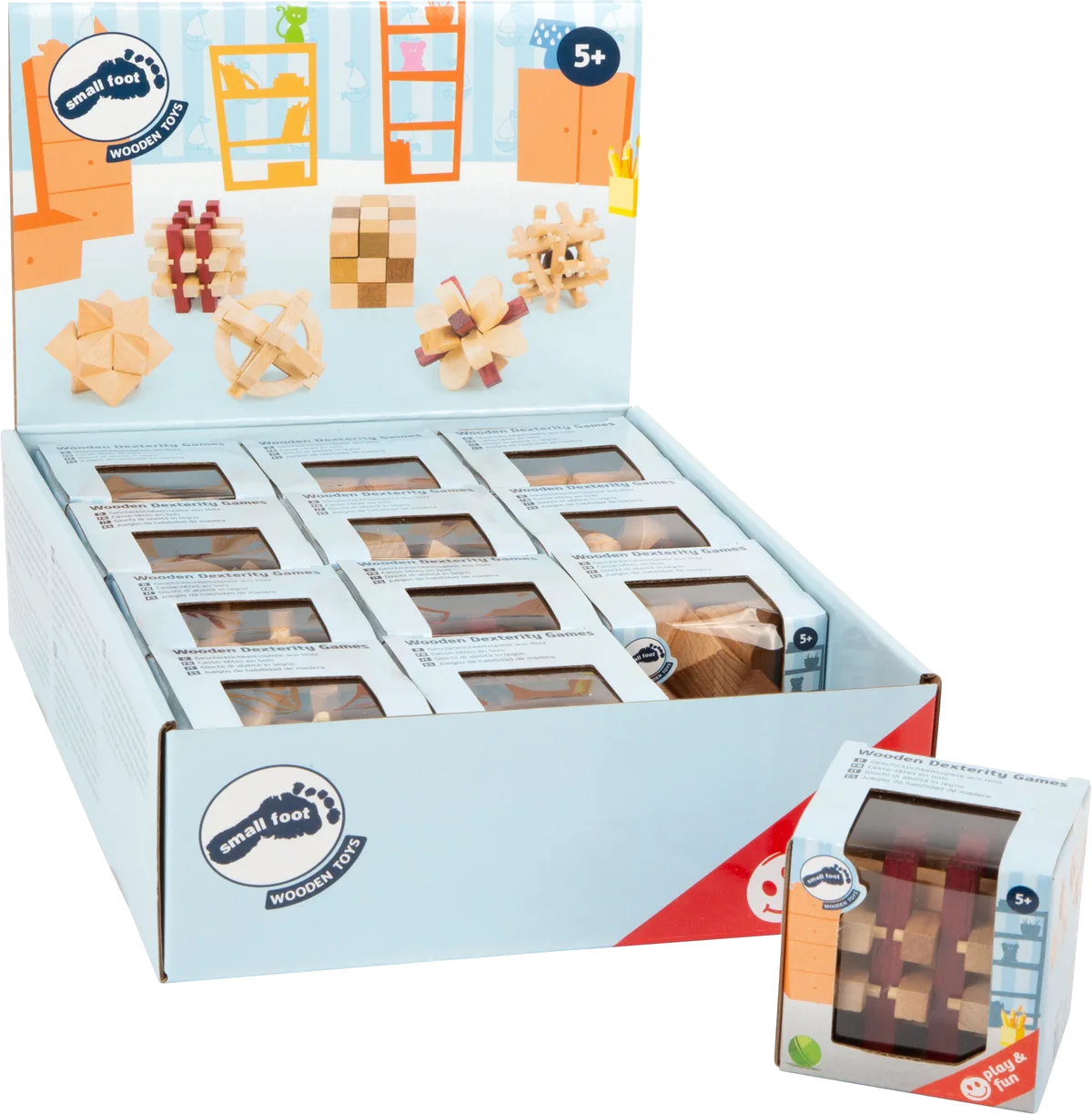 small foot Display Construction Figures (12 pcs), Neutral - image 1