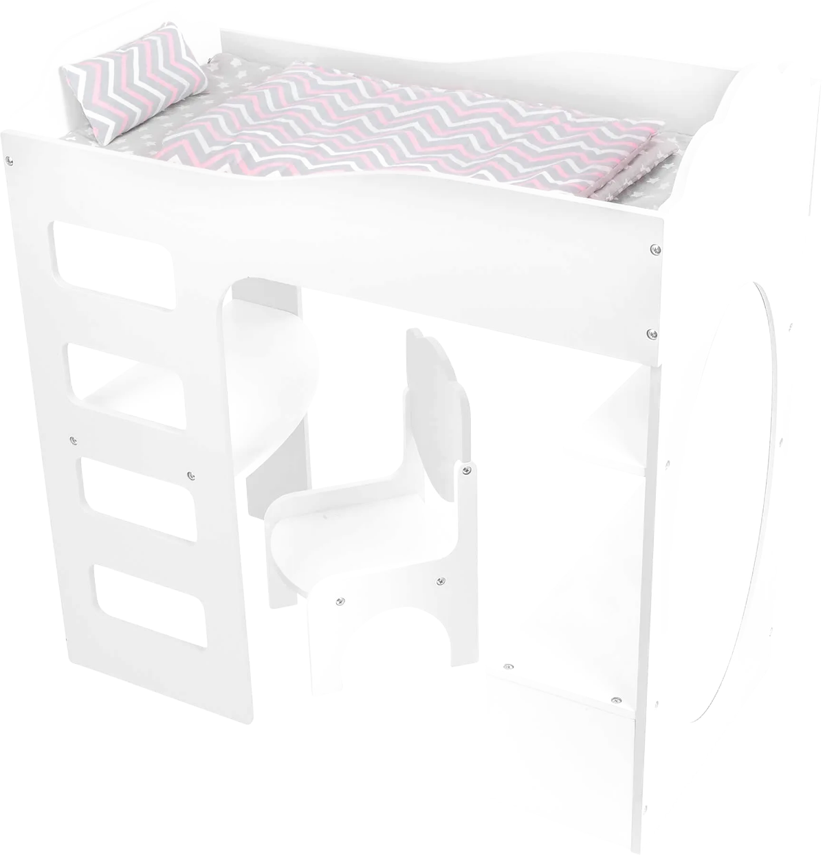 small foot Doll's Loft Bed with Desk - image 1