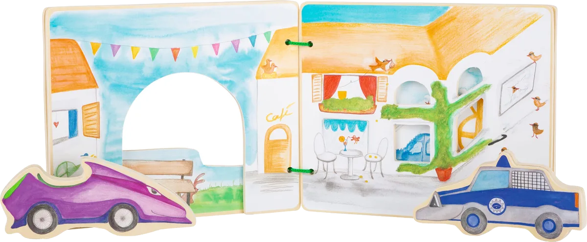 small foot Picture Book in Wood, Police - image 1