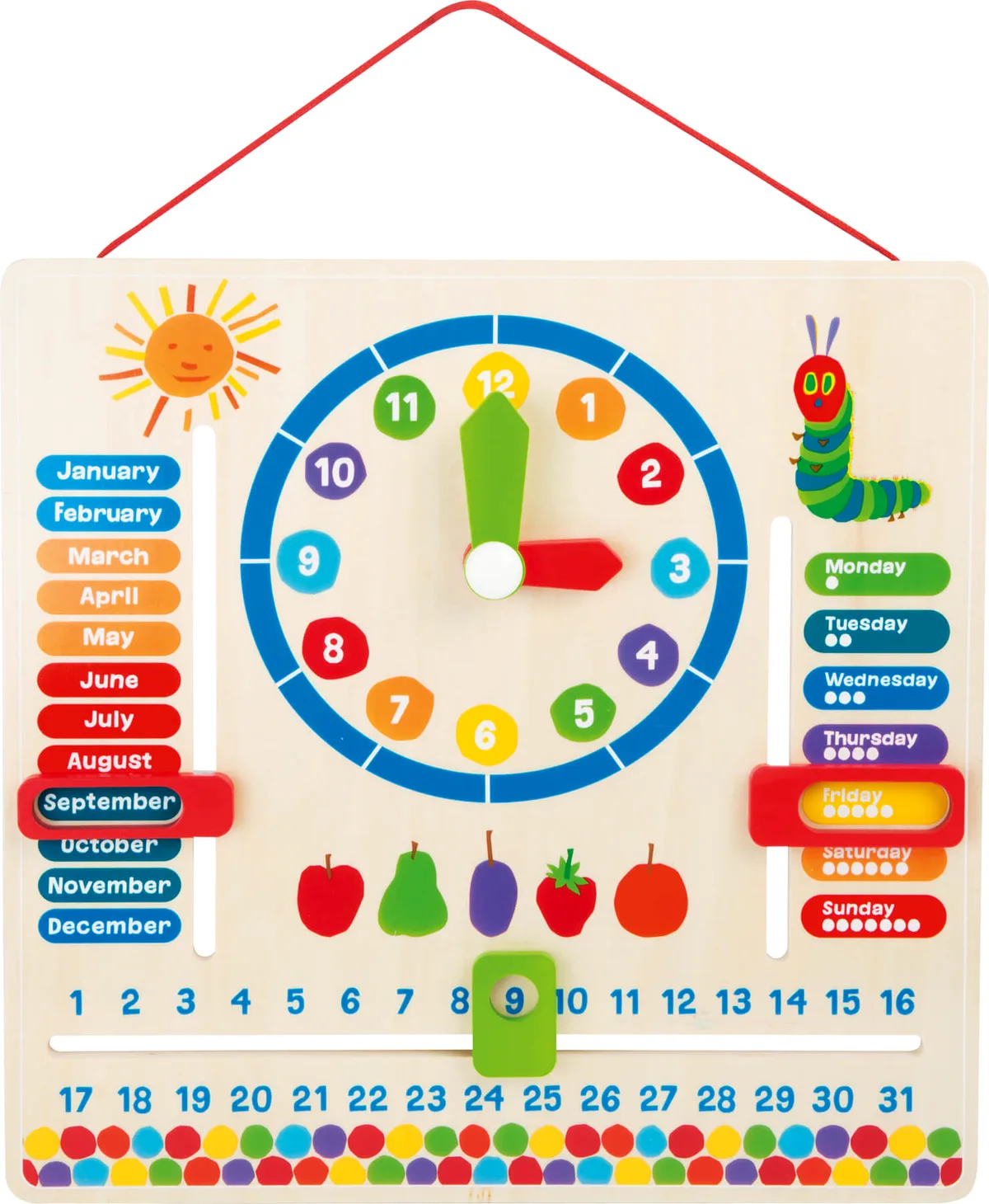small foot Clock with Time-Manager, The Very Hungry Caterpillar - image 1