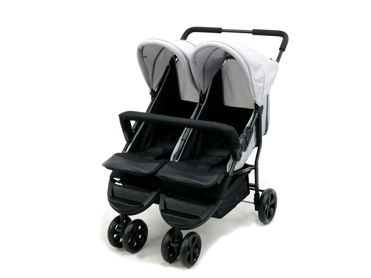 Asalvo Twin Pushchair Double Dinamic, Anthracite - image 1