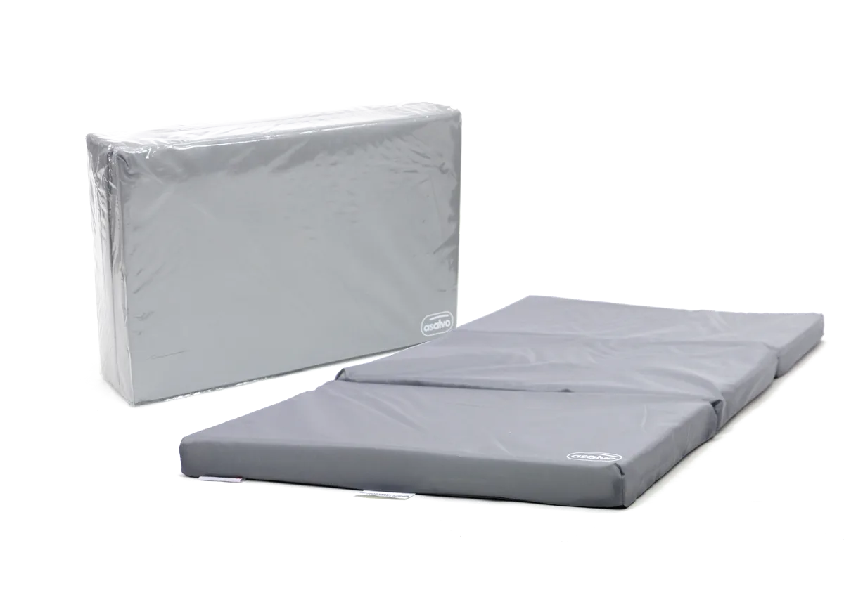 Asalvo Folding Mattress 120x60x6 cm, Grey - image 1
