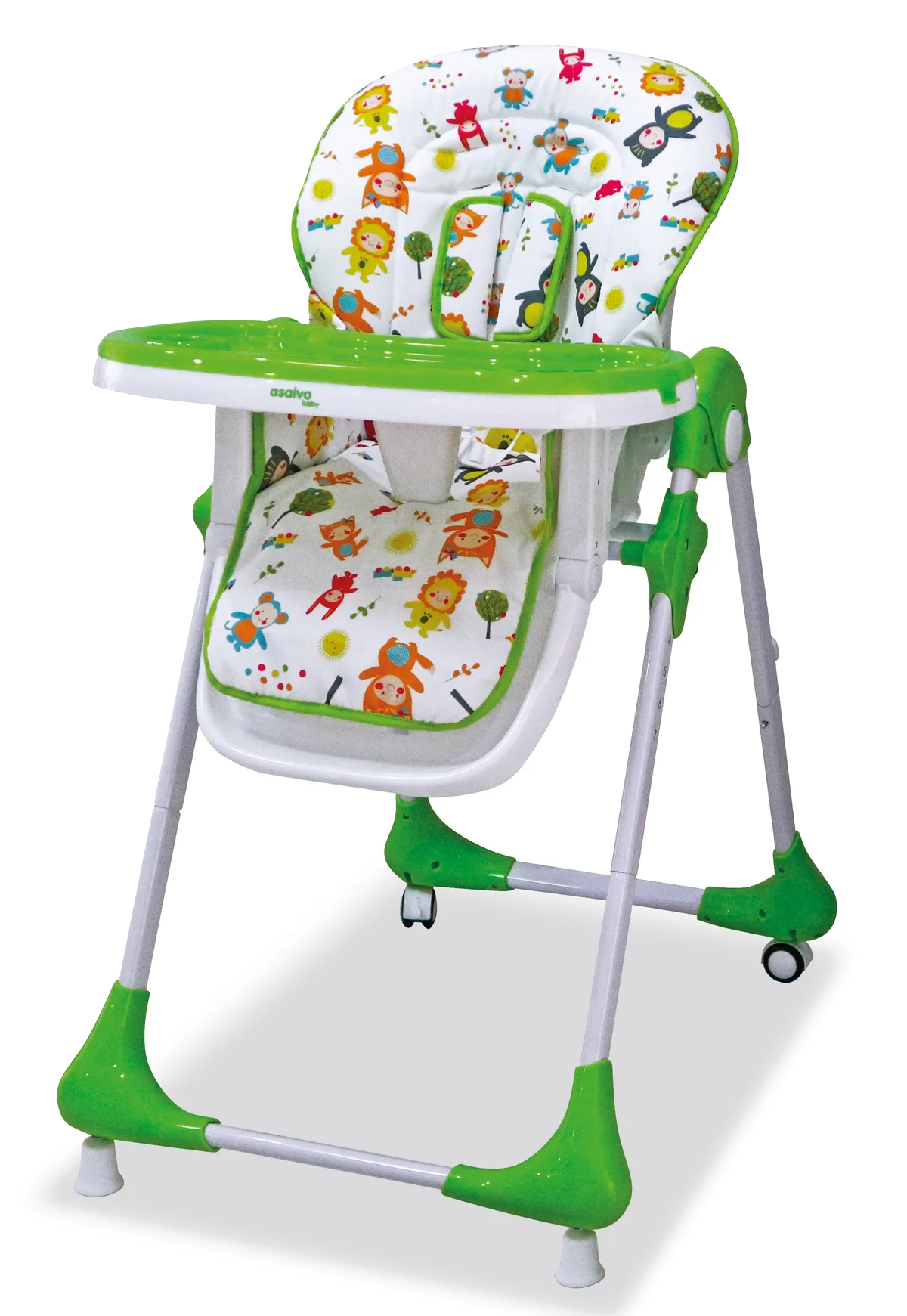 Asalvo High Chair with Wheels, Animal - image 1