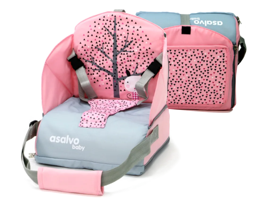 Asalvo Go Anywhere Booster Seat, Nordic Rose - image 1