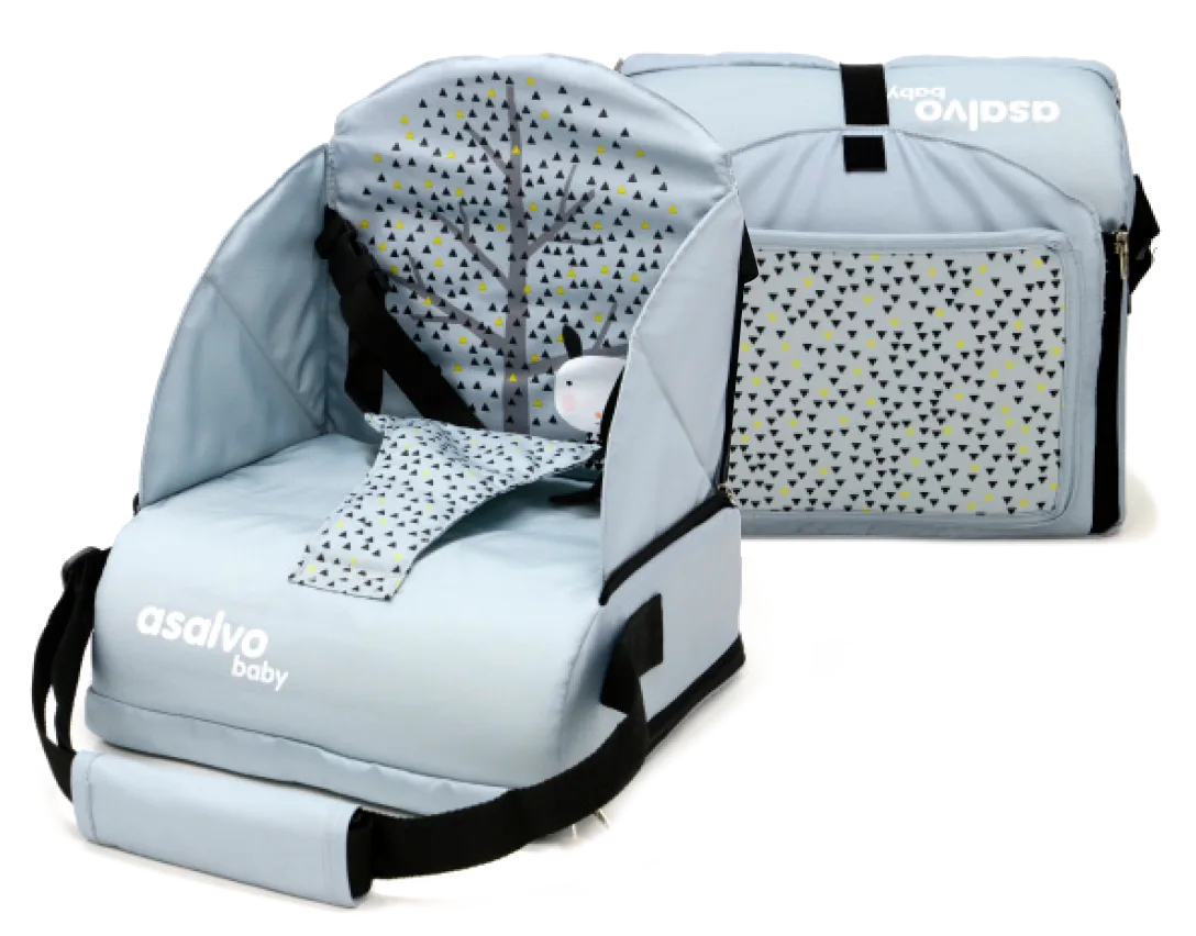 Asalvo Go Anywhere Booster Seat, Nordic Grey - image 1