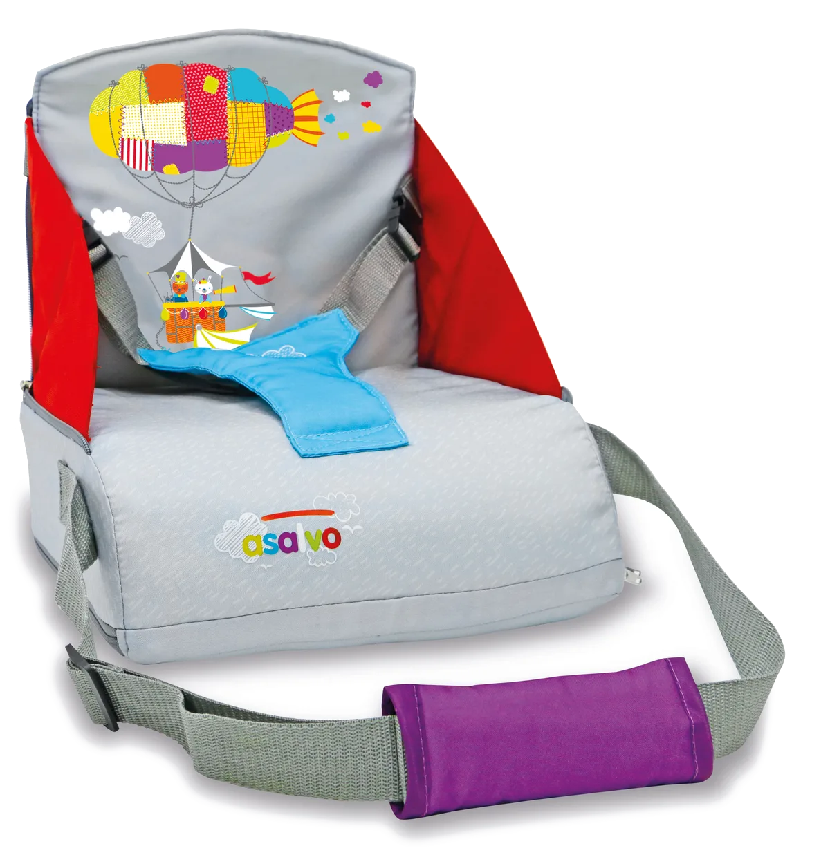 Asalvo Go Anywhere Booster Seat, Zeppelin - image 1