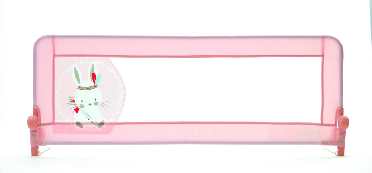 Asalvo Bed Guard 2-in-1, Rabbit Tipi Pink - image 1