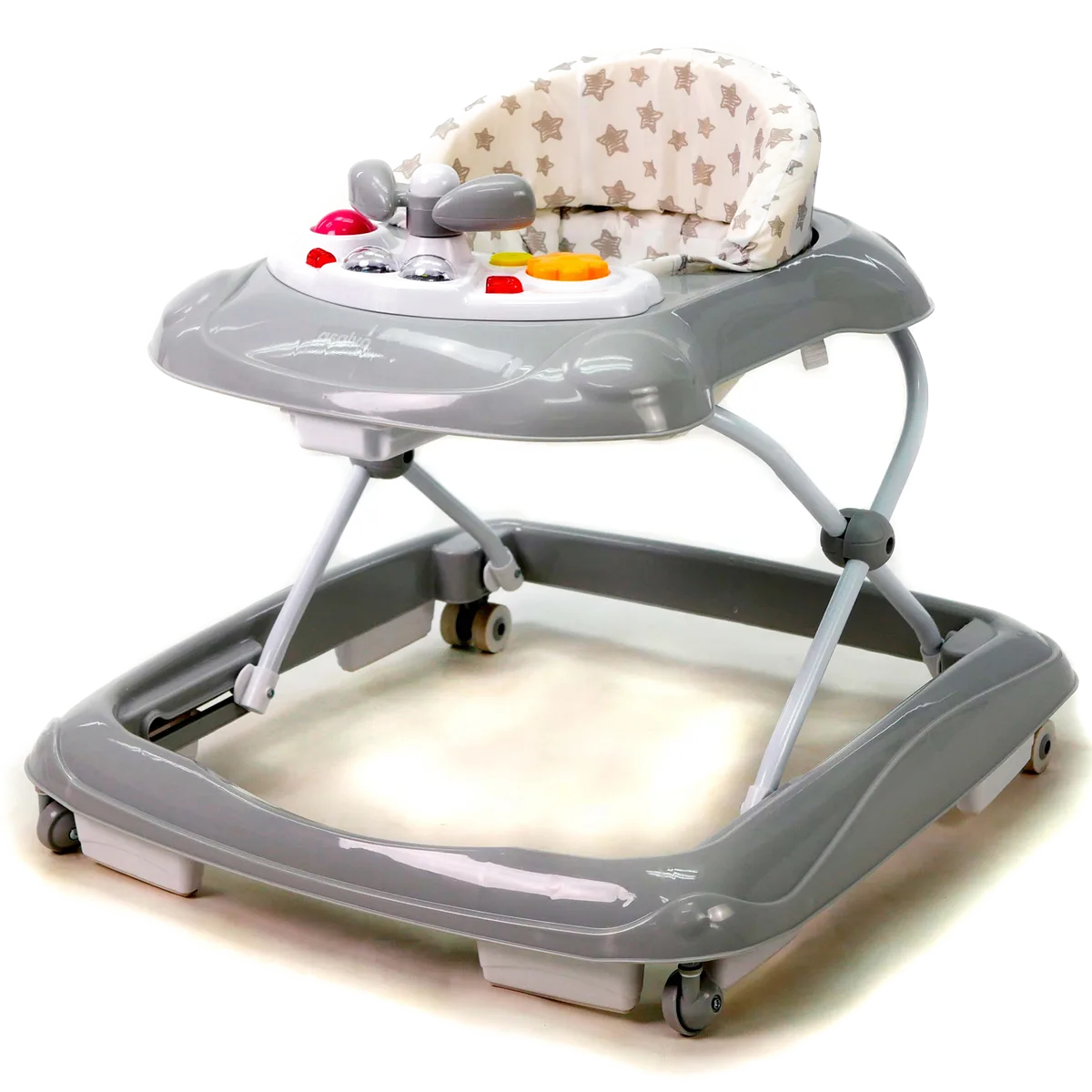 Asalvo Walking Chair Baby, Grey Stars - image 1