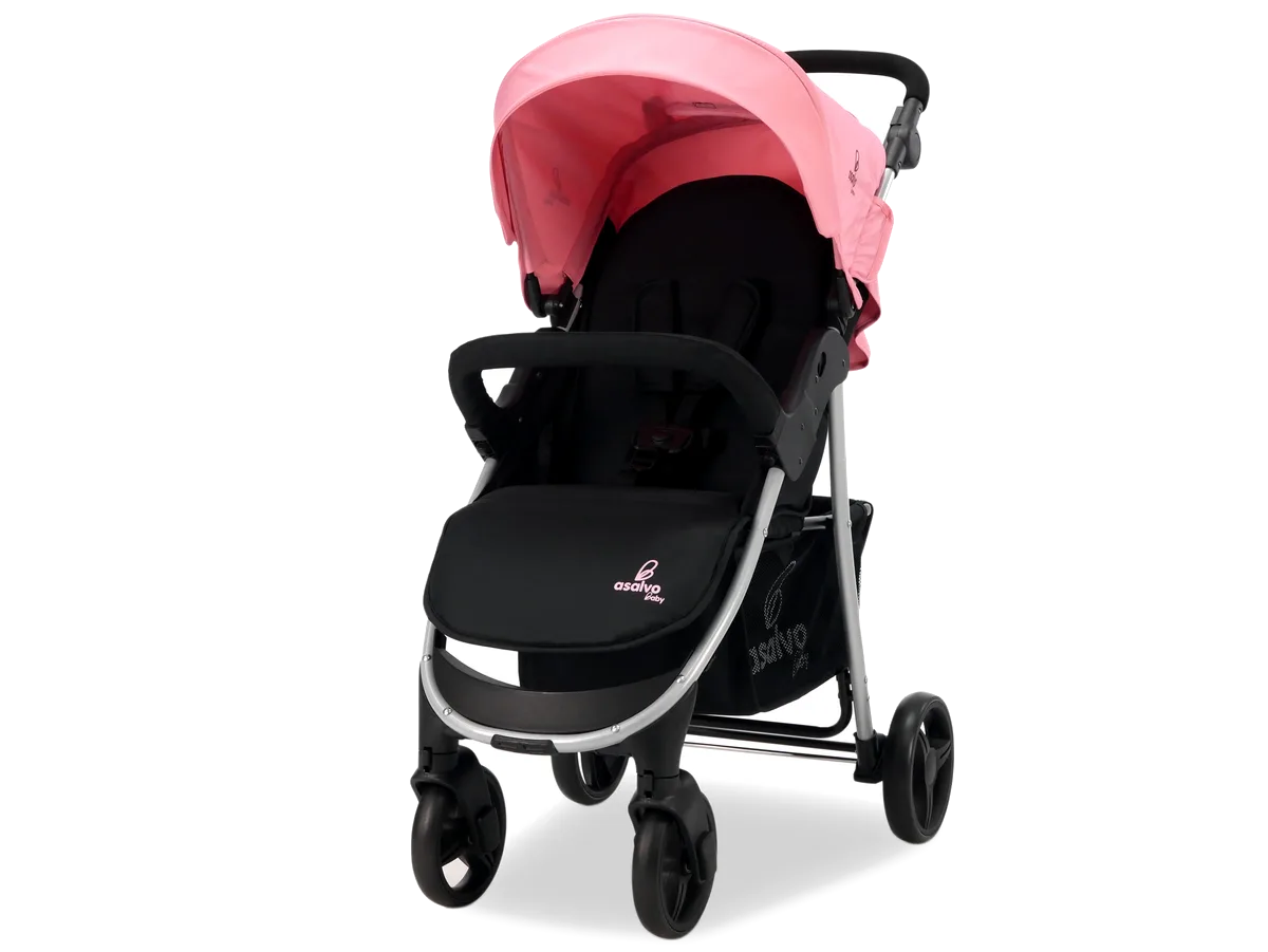 Asalvo Pushchair America, Pink/Black - image 1