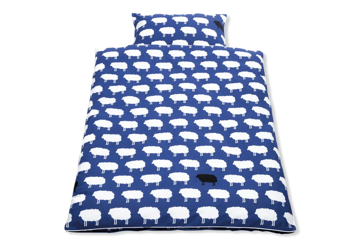 Pinolino Junior Bedding Set 100x135cm / 40x60cm, With Happy Sheep - image 1