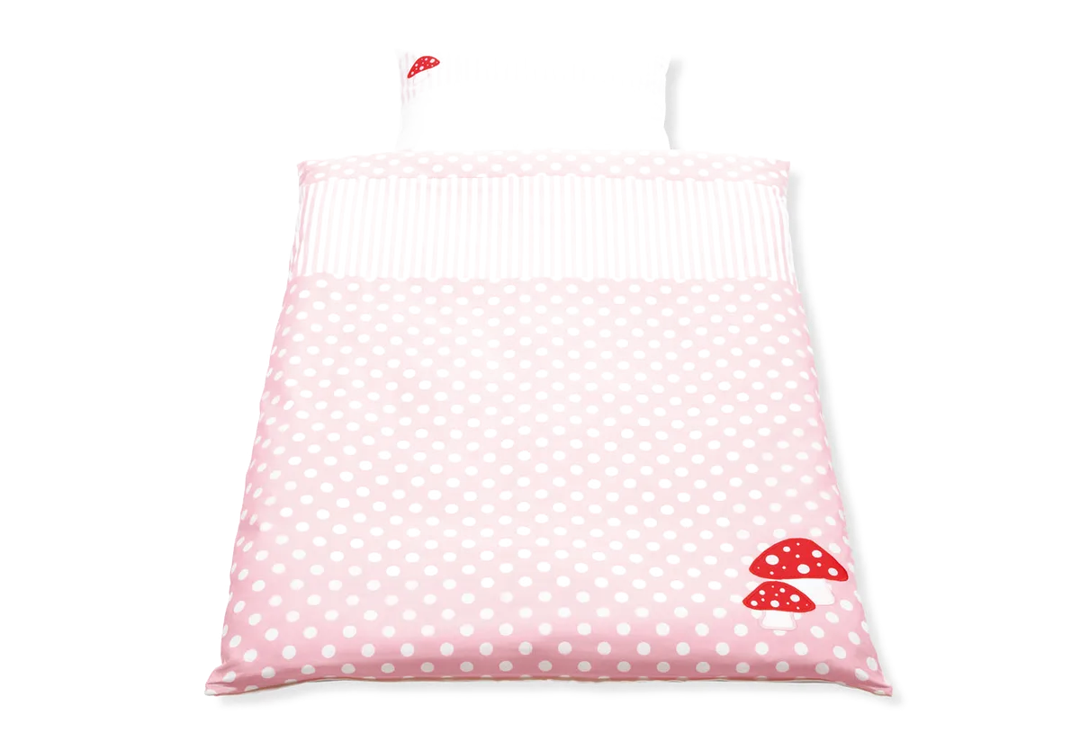 Pinolino Junior Bedding Set 100x135cm / 40x60cm, With Glückspilz/ Light Blue - image 1