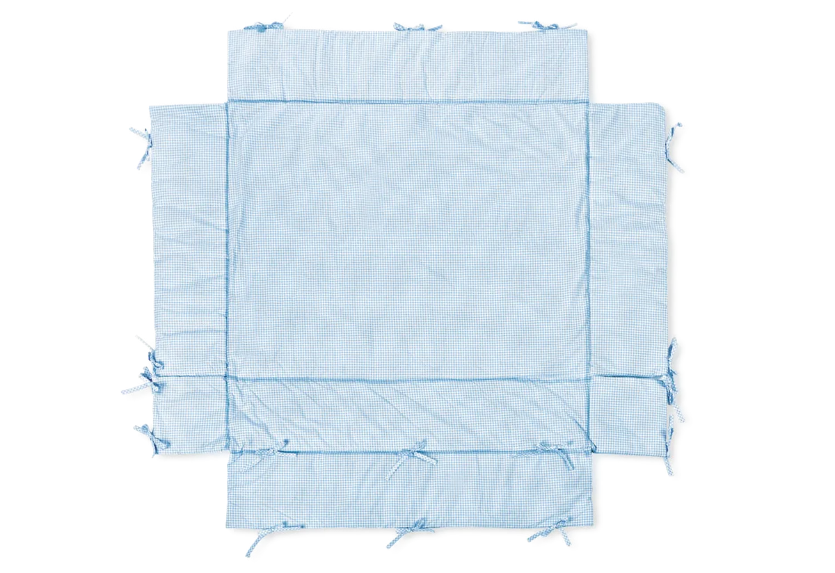 Pinolino Playpen mat, Vichy-Karo/Light Blue - image 1