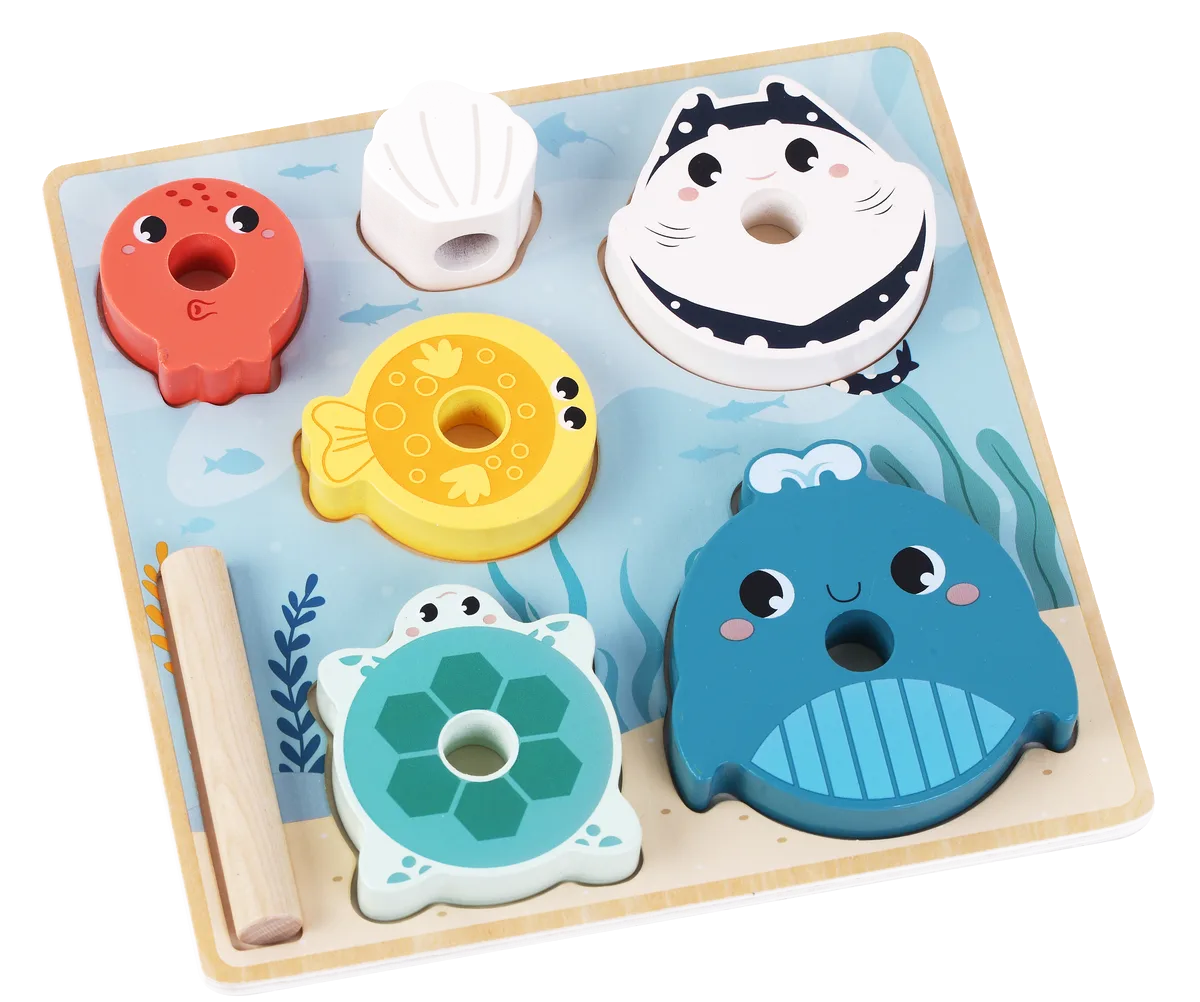 Kinder and Kids 2 in 1 Puzzle and Stacking Tower, The ocean - image 1