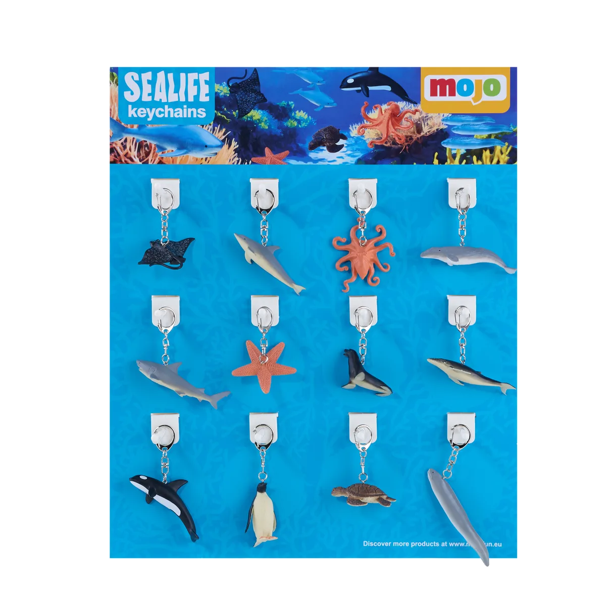 Mojo Display Keychain (72 pcs.), Sea Animals - image 1