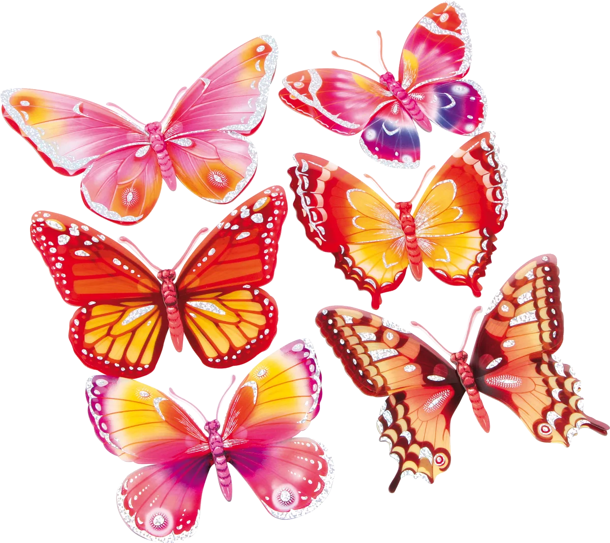 Legler Stickers (6 pcs), Butterflies - image 1