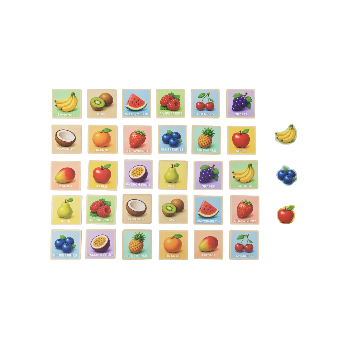 Kinder and Kids Memory game 30pcs set - Fruit - image 1