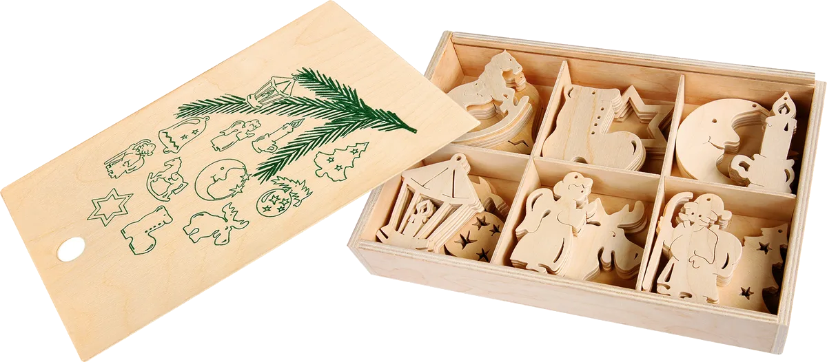 Legler Wooden Decorations (12 pcs.), Wintertime - image 1