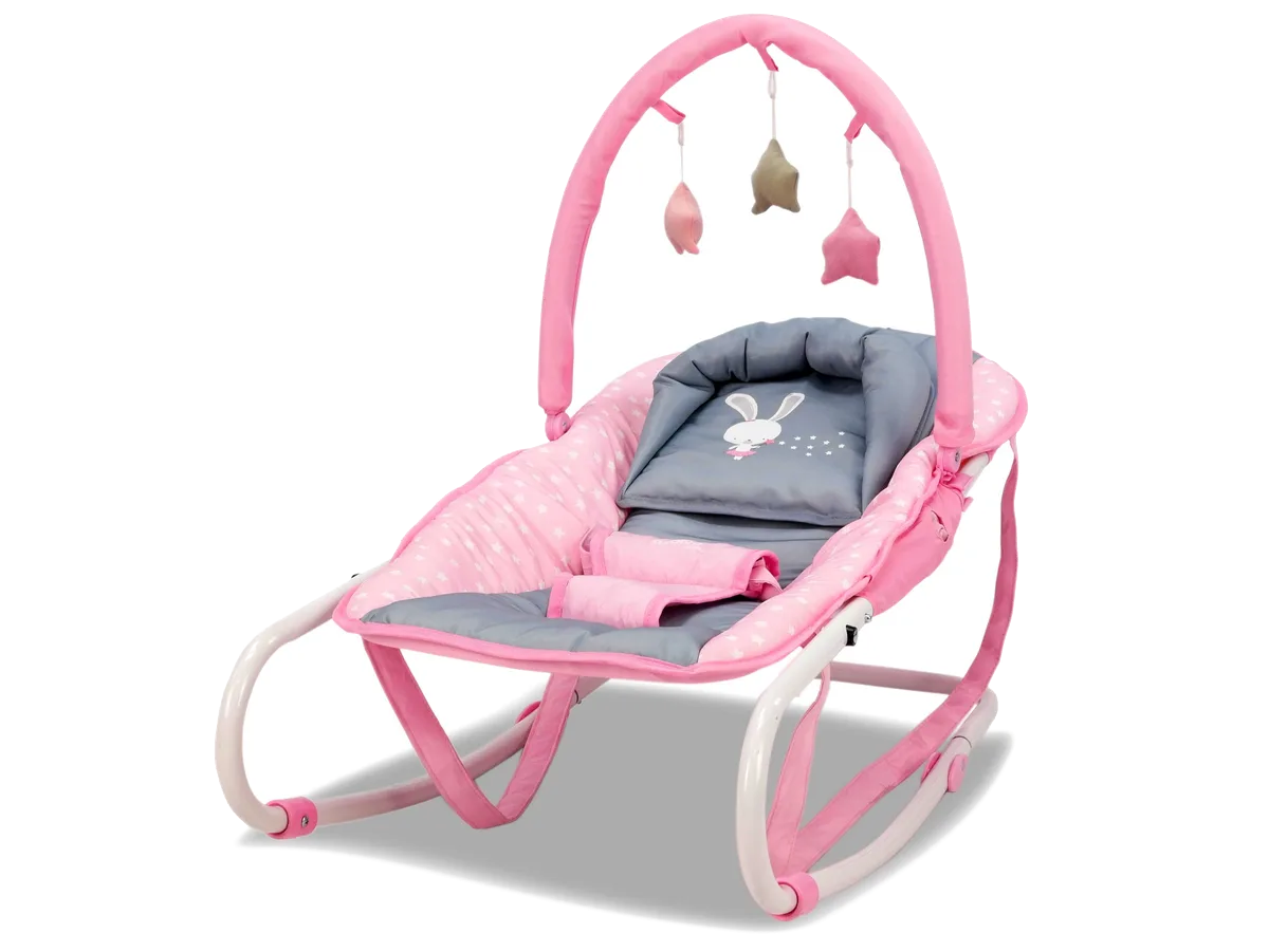 Asalvo Baby bouncher baby Rabbit, Pink - image 1